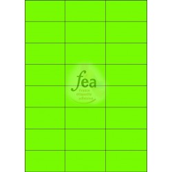 Planche A4 velin permanent 70x37 VERT FLUO