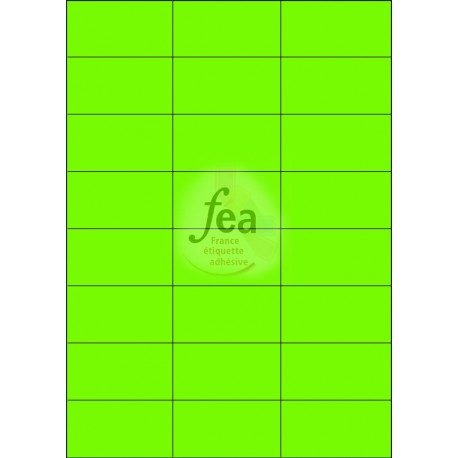 Planche A4 velin permanent 70x37 VERT FLUO