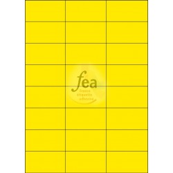 Planche A4 velin permanent 70x37 JAUNE FLUO