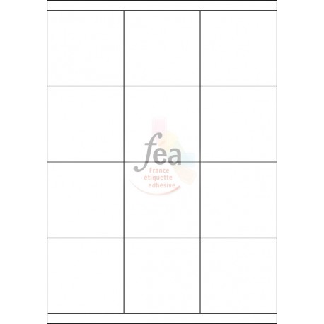 Planche A4 velin permanent 70x70