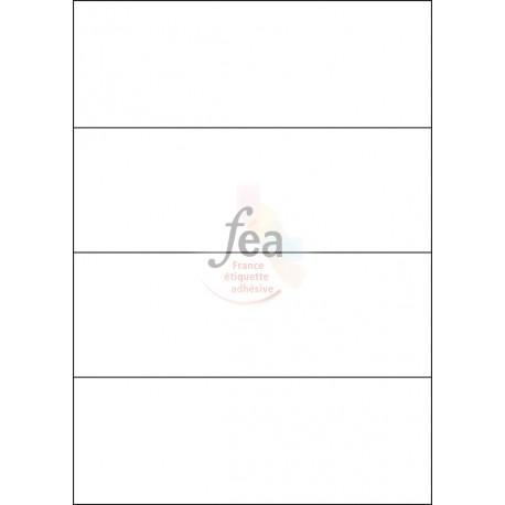 Planche A4 velin permanent 210x74,25
