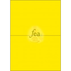 Planche A4 velin permanent 210x148,5 JAUNE FLUO