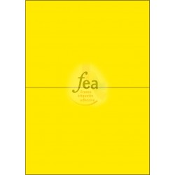 Planche A4 velin permanent 210x148,5 JAUNE FLUO