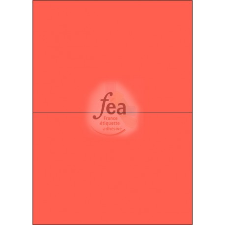 Planche A4 velin permanent 210x148,5 ROUGE