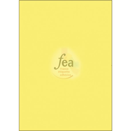 Planche A4 velin permanent 210x297 JAUNE