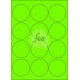 Planche A4 velin permanent diamètre 63.5 VERT FLUO