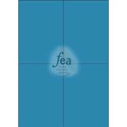 Planche A4 velin permanent 105 x148,5 BLEU