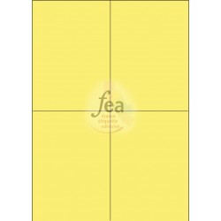 Planche A4 velin permanent 105 x148,5 JAUNE