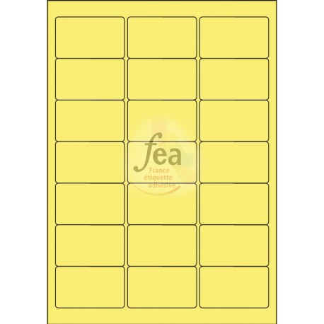 Planche A4 velin permanent 63,5x38,1 JAUNE