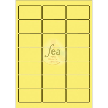 Planche A4 velin permanent 63,5x38,1 JAUNE