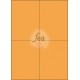 Planche A4 velin permanent 105x148,5 ORANGE